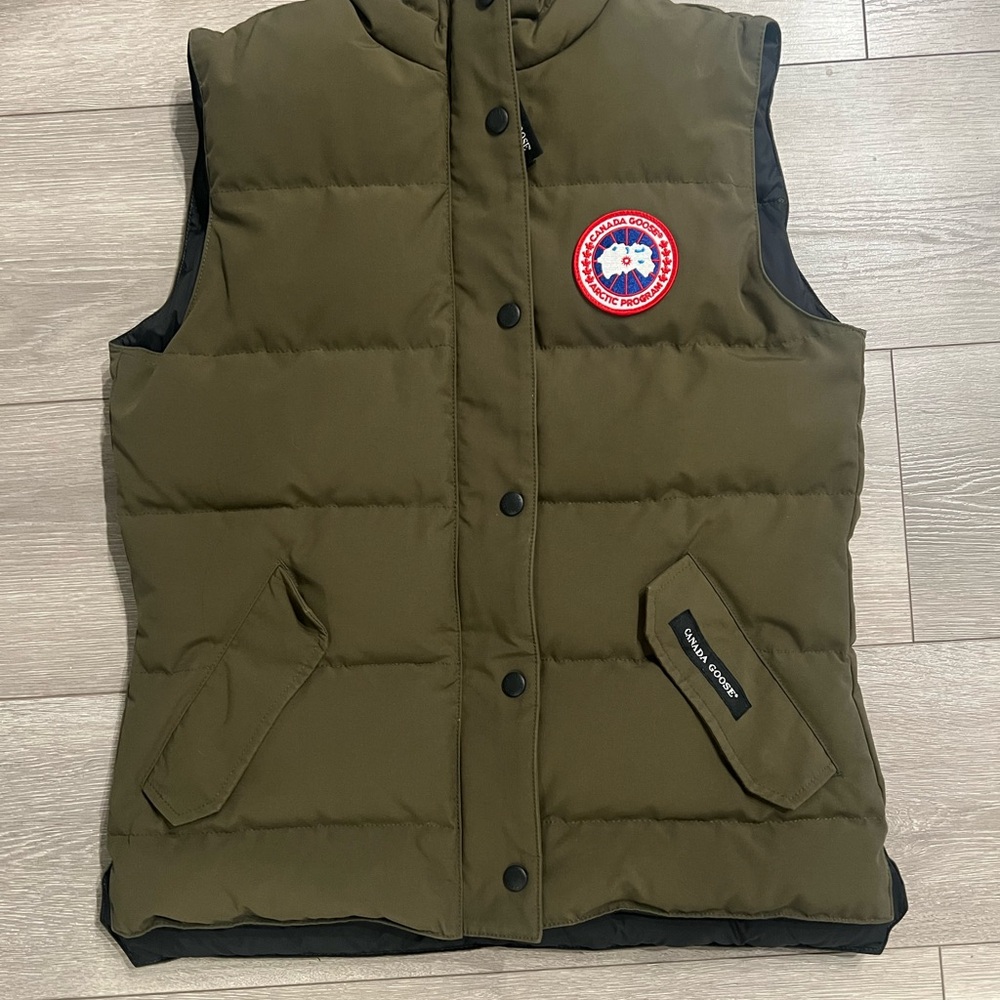 Canada Goose Olive Green Puffer Vest